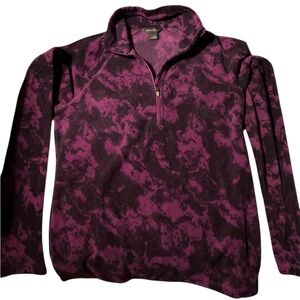 Eddie Bauer XS Women’s Purple and Black Quarter-Zip Pullover
F